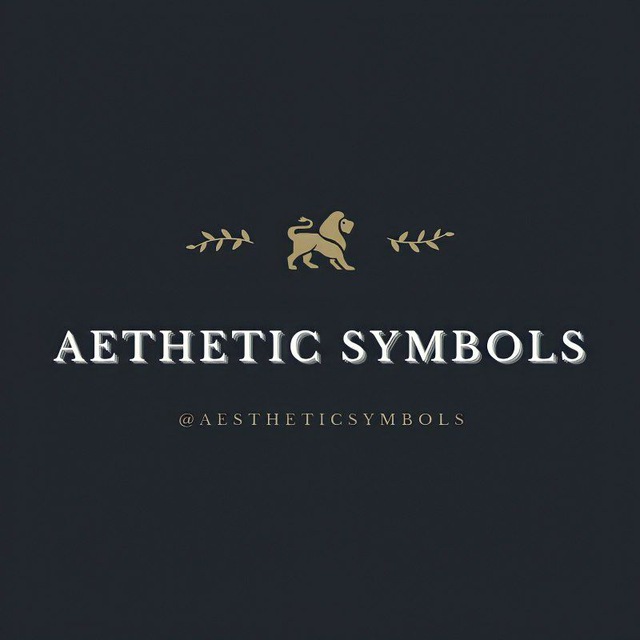 AESTHETIC SYMBOLS & STUFF Telegram Channel