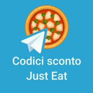 Codici sconto Just Eat Canali Telegram