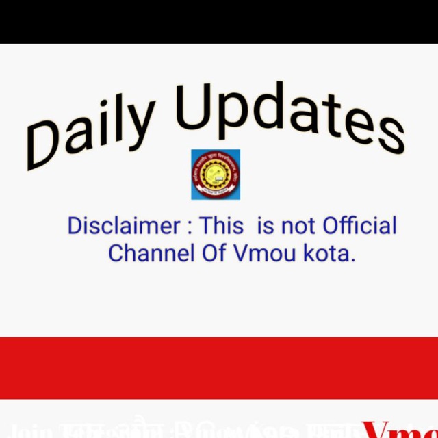 Vmou Kota Daily Updates Telegram Channel