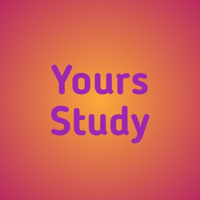 Yours Study Telegram Channel